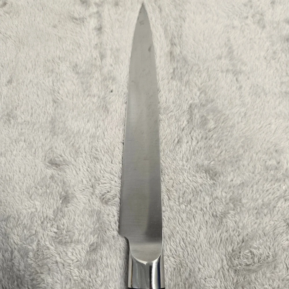 Kamikoto Japanese Honshu Steel 7.5 Inch Utility Slicing Knife Black Handle